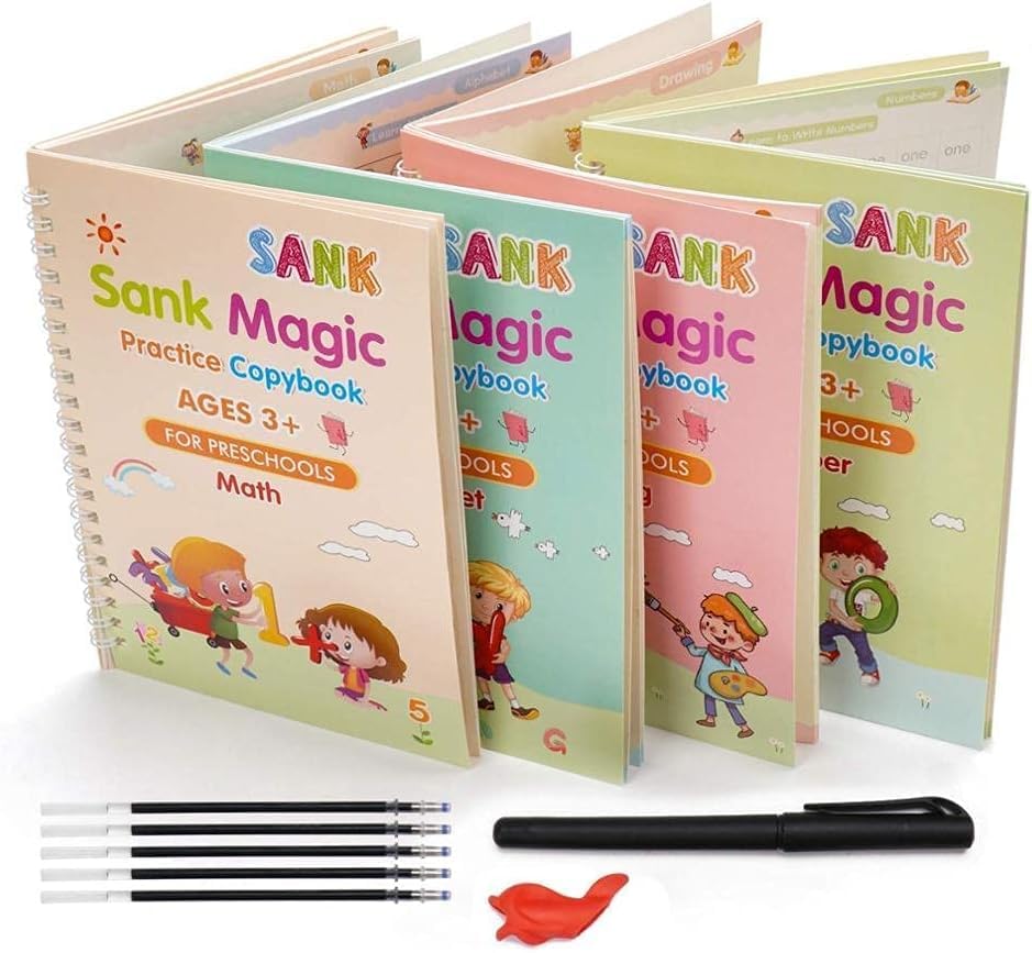 Magic Writing Copybook (Set of 4)