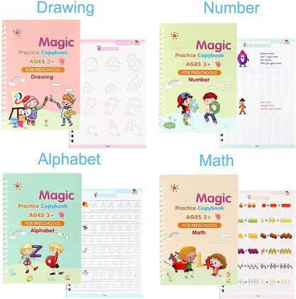 Magic Writing Copybook (Set of 4)